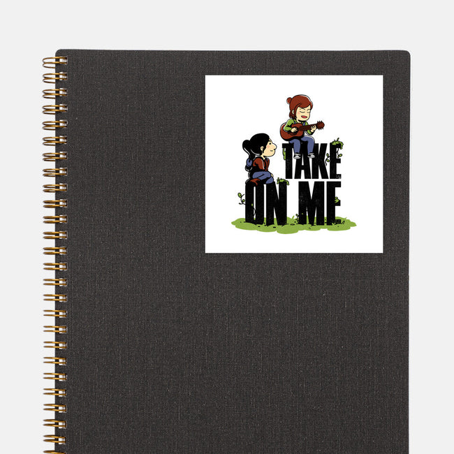 Take On Me-None-Glossy-Sticker-estudiofitas