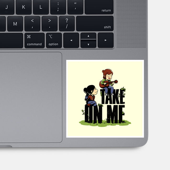 Take On Me-None-Glossy-Sticker-estudiofitas