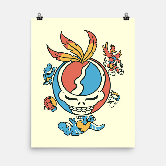 Grateful Bear-None-Matte-Poster-Henrique Torres