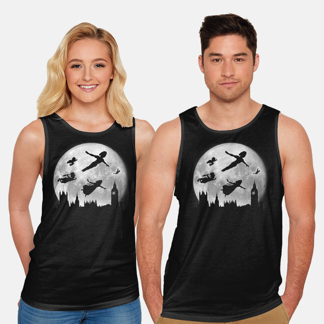 Full Moon Over London-Unisex-Basic-Tank-DrMonekers