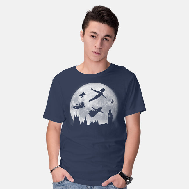 Full Moon Over London-Mens-Basic-Tee-DrMonekers