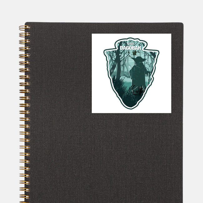Visit Dagobah-None-Glossy-Sticker-palmstreet