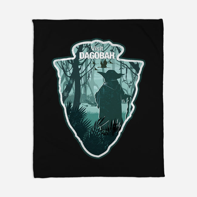 Visit Dagobah-None-Fleece-Blanket-palmstreet