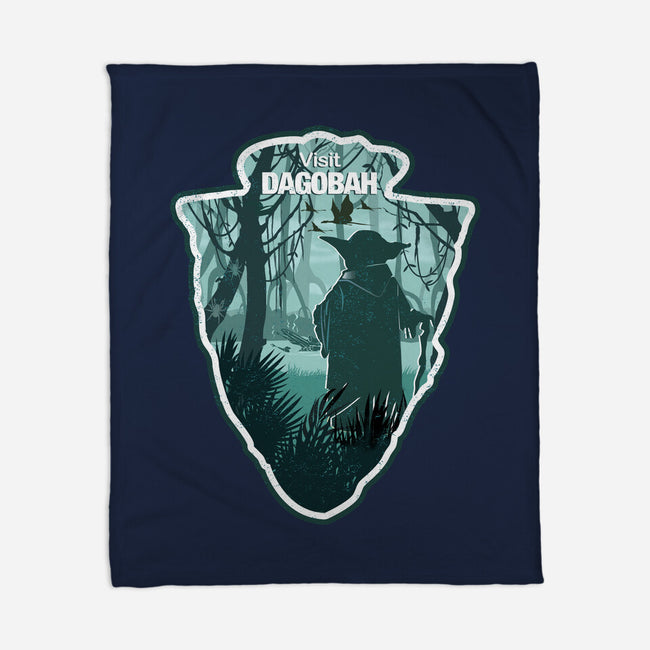 Visit Dagobah-None-Fleece-Blanket-palmstreet