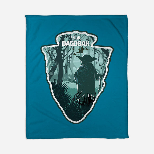 Visit Dagobah-None-Fleece-Blanket-palmstreet