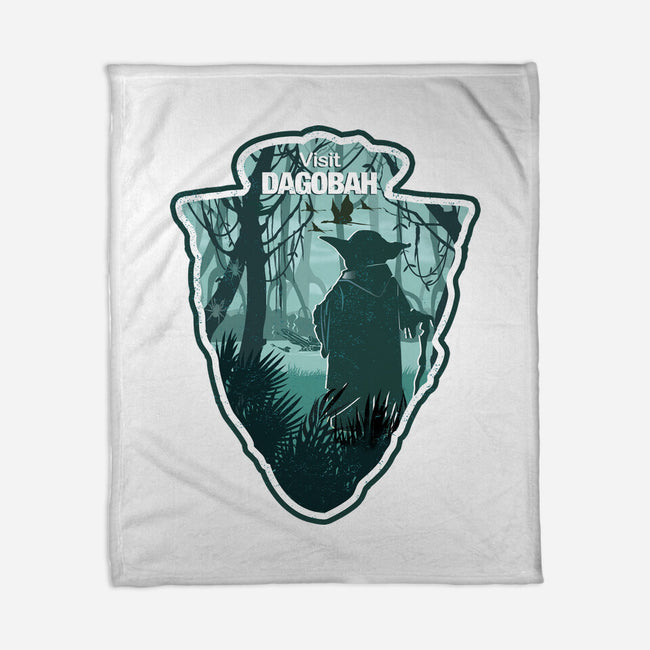 Visit Dagobah-None-Fleece-Blanket-palmstreet