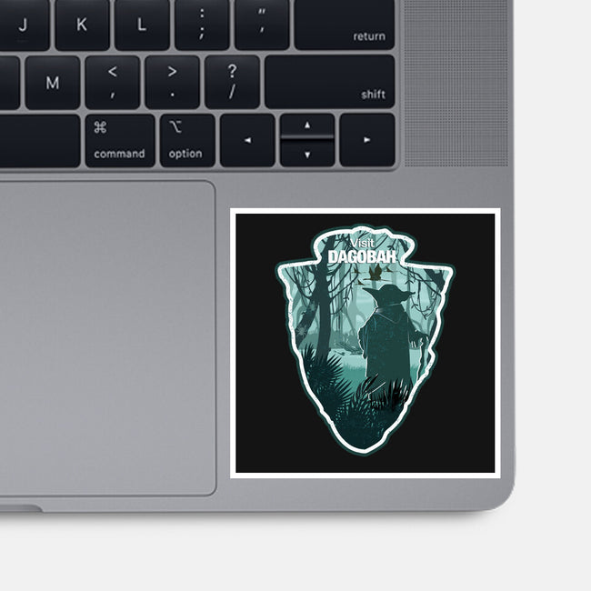 Visit Dagobah-None-Glossy-Sticker-palmstreet