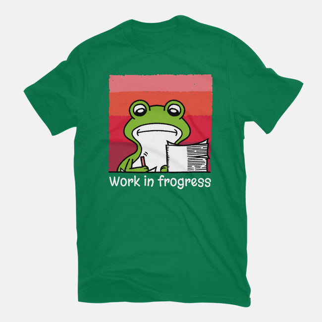 Work In Frogress-Womens-Basic-Tee-imisko