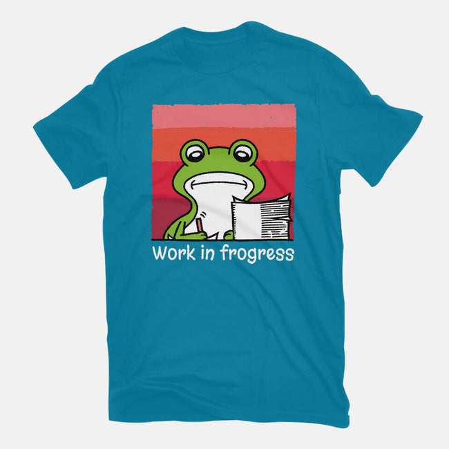 Work In Frogress-Unisex-Basic-Tee-imisko