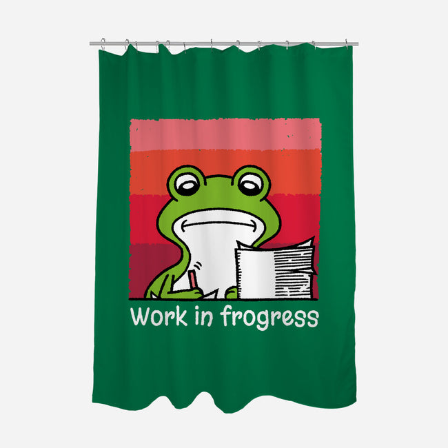 Work In Frogress-None-Polyester-Shower Curtain-imisko