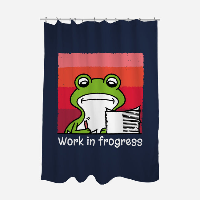 Work In Frogress-None-Polyester-Shower Curtain-imisko