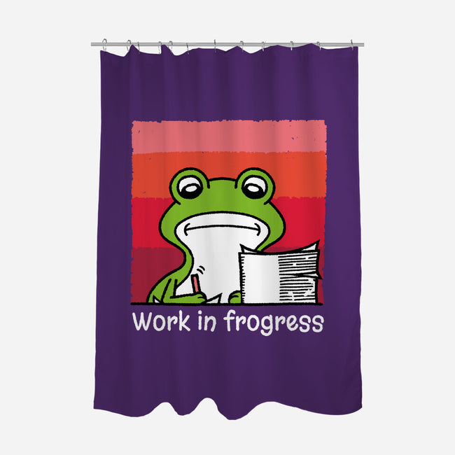 Work In Frogress-None-Polyester-Shower Curtain-imisko