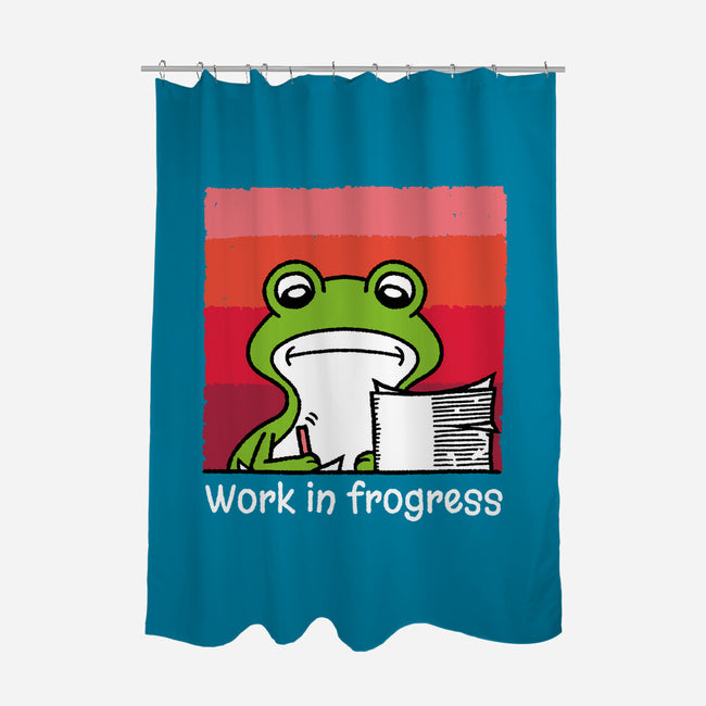 Work In Frogress-None-Polyester-Shower Curtain-imisko
