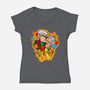 Balloon Kiss-Womens-V-Neck-Tee-jasesa