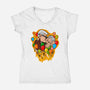 Balloon Kiss-Womens-V-Neck-Tee-jasesa