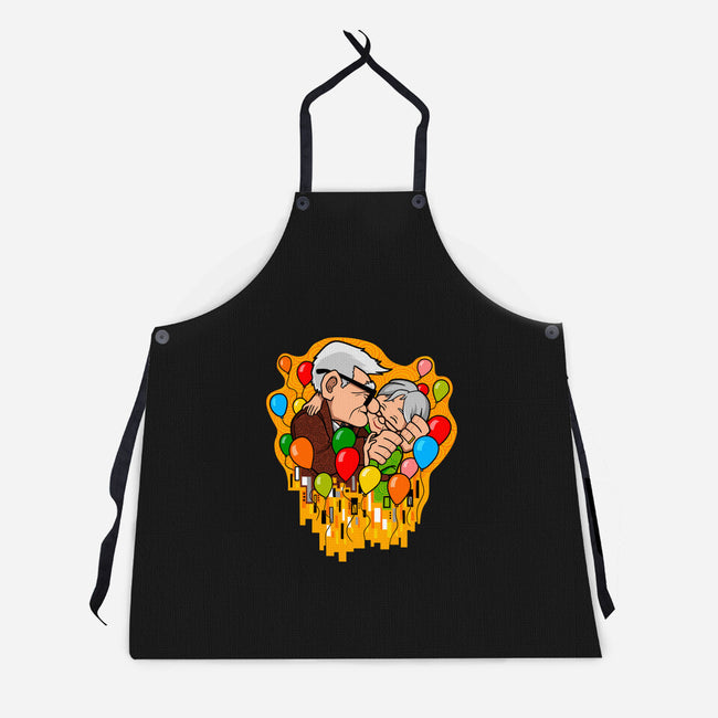 Balloon Kiss-Unisex-Kitchen-Apron-jasesa