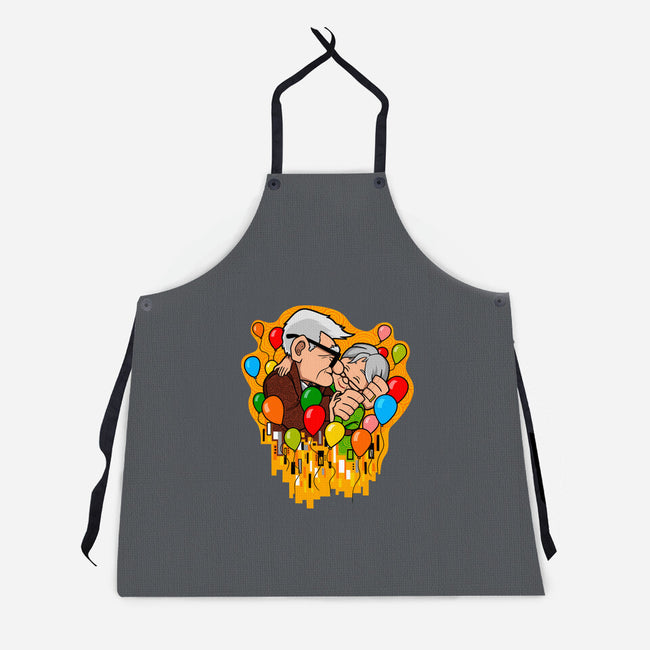 Balloon Kiss-Unisex-Kitchen-Apron-jasesa
