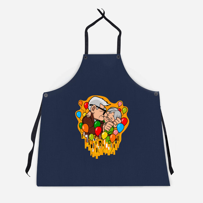 Balloon Kiss-Unisex-Kitchen-Apron-jasesa