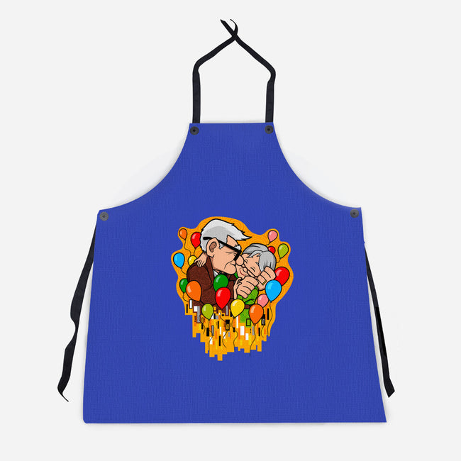 Balloon Kiss-Unisex-Kitchen-Apron-jasesa