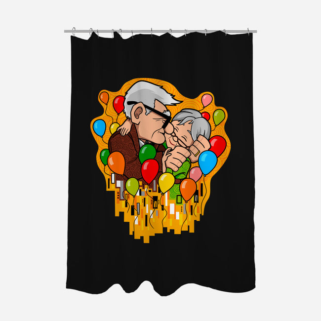 Balloon Kiss-None-Polyester-Shower Curtain-jasesa