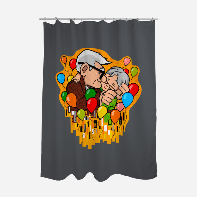 Balloon Kiss-None-Polyester-Shower Curtain-jasesa