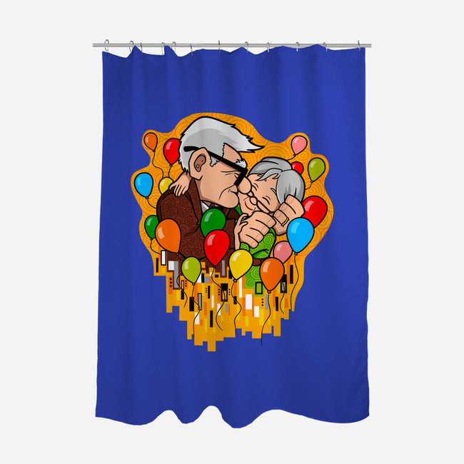 Balloon Kiss-None-Polyester-Shower Curtain-jasesa