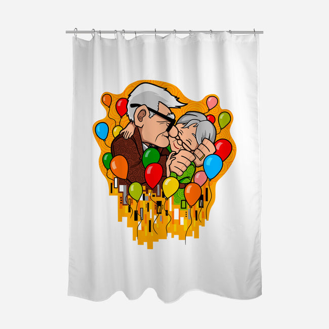 Balloon Kiss-None-Polyester-Shower Curtain-jasesa