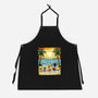 Paw-sitive Vibes Only-Unisex-Kitchen-Apron-JamesQJO