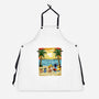 Paw-sitive Vibes Only-Unisex-Kitchen-Apron-JamesQJO