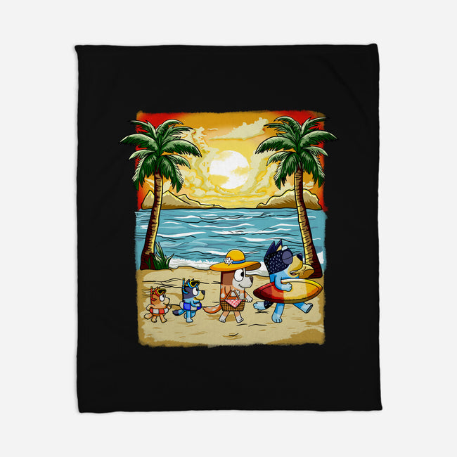 Paw-sitive Vibes Only-None-Fleece-Blanket-JamesQJO