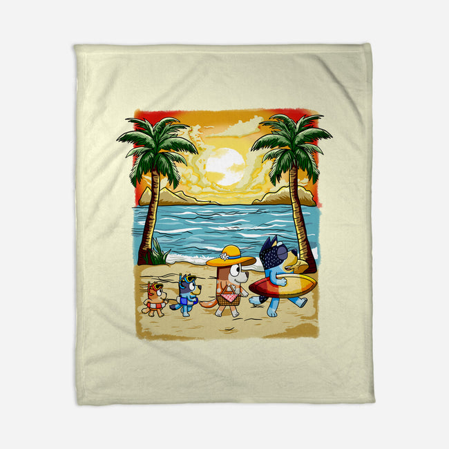 Paw-sitive Vibes Only-None-Fleece-Blanket-JamesQJO