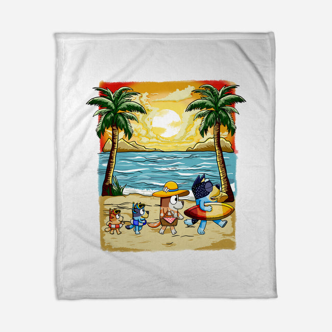 Paw-sitive Vibes Only-None-Fleece-Blanket-JamesQJO