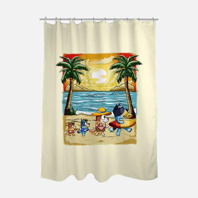 Paw-sitive Vibes Only-None-Polyester-Shower Curtain-JamesQJO
