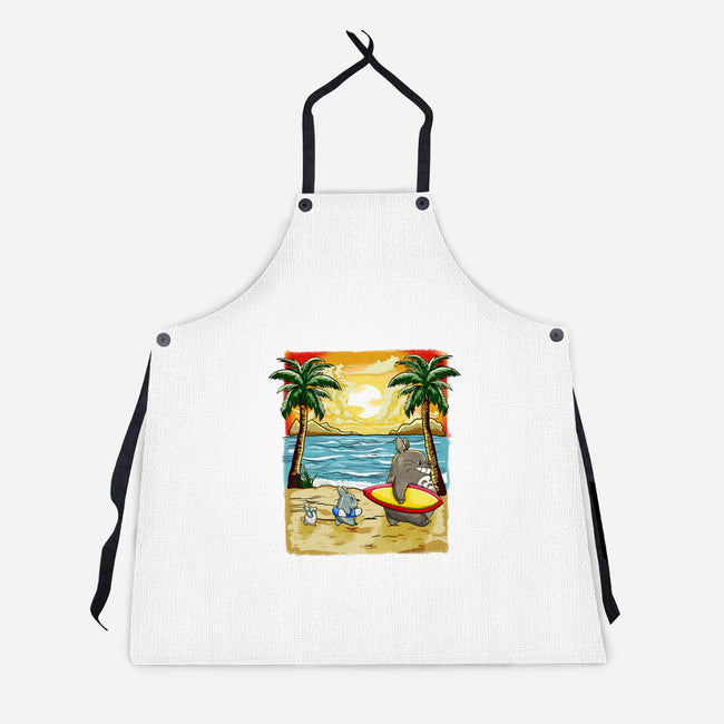Summer With My Neighbor-Unisex-Kitchen-Apron-JamesQJO