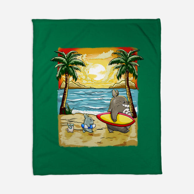 Summer With My Neighbor-None-Fleece-Blanket-JamesQJO