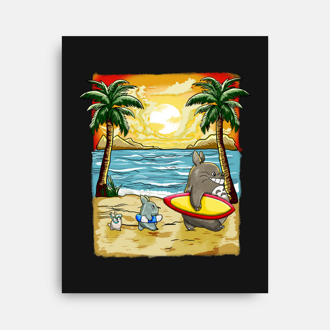 Summer With My Neighbor-None-Stretched-Canvas-JamesQJO