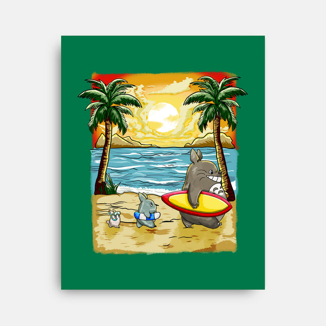 Summer With My Neighbor-None-Stretched-Canvas-JamesQJO