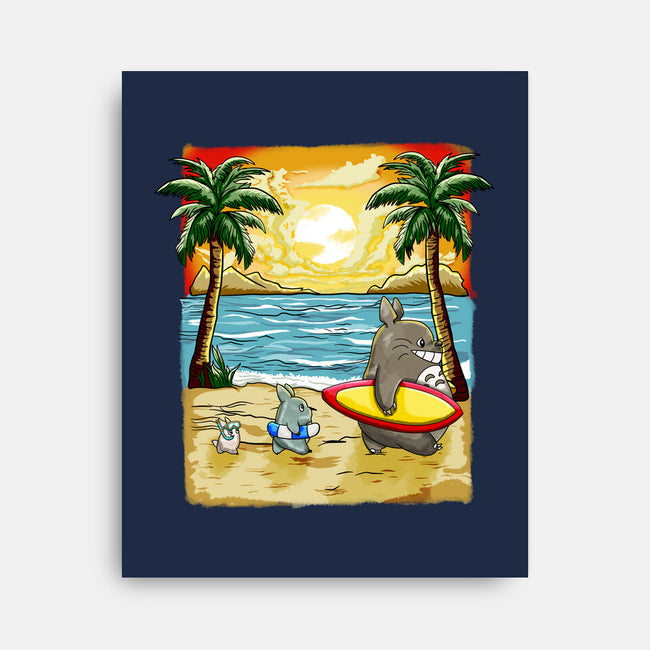 Summer With My Neighbor-None-Stretched-Canvas-JamesQJO