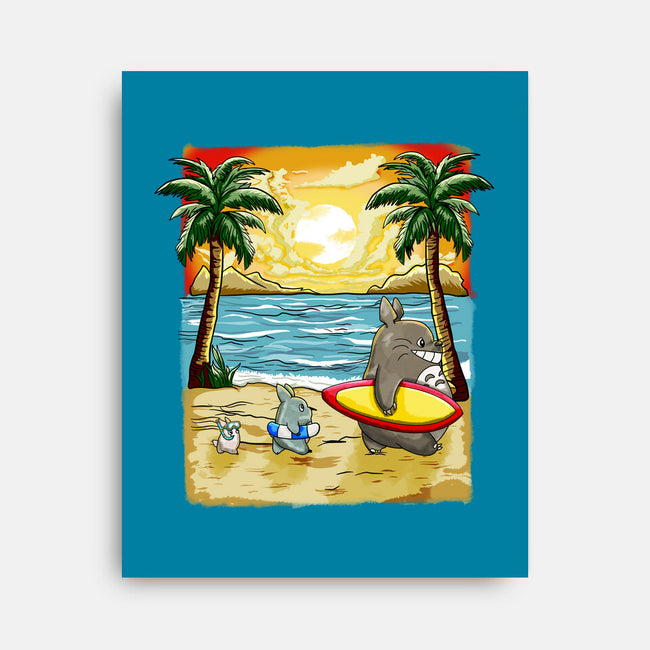 Summer With My Neighbor-None-Stretched-Canvas-JamesQJO