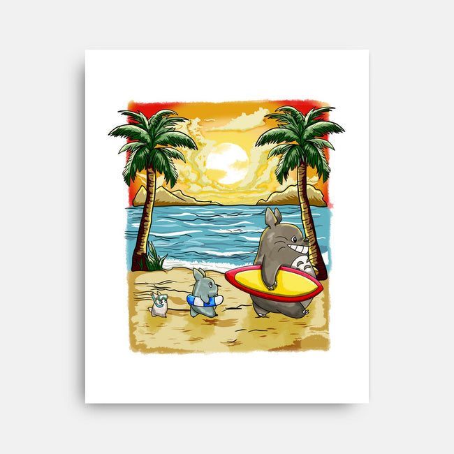 Summer With My Neighbor-None-Stretched-Canvas-JamesQJO