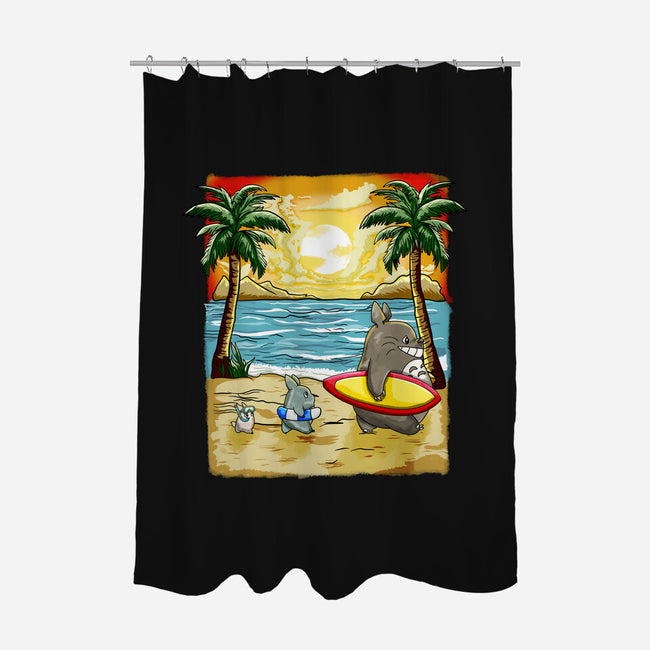 Summer With My Neighbor-None-Polyester-Shower Curtain-JamesQJO