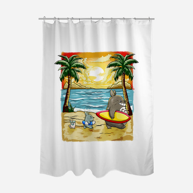 Summer With My Neighbor-None-Polyester-Shower Curtain-JamesQJO