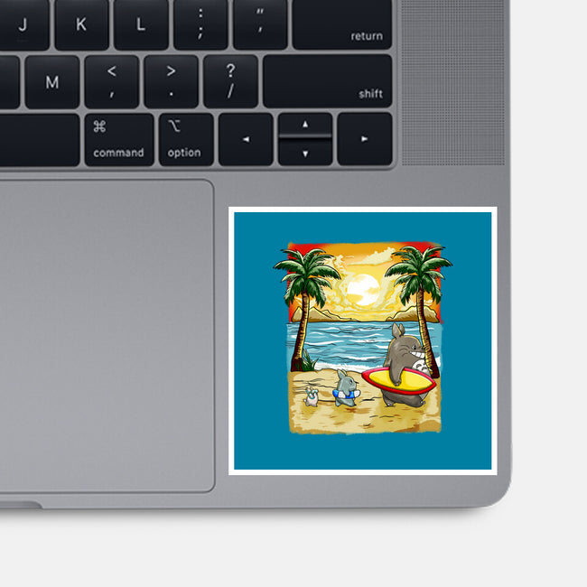 Summer With My Neighbor-None-Glossy-Sticker-JamesQJO