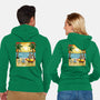 Summer With My Neighbor-Unisex-Zip-Up-Sweatshirt-JamesQJO