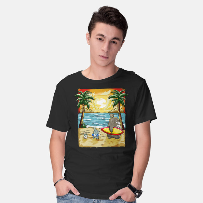Summer With My Neighbor-Mens-Basic-Tee-JamesQJO