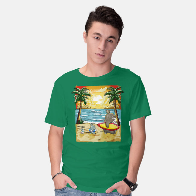 Summer With My Neighbor-Mens-Basic-Tee-JamesQJO