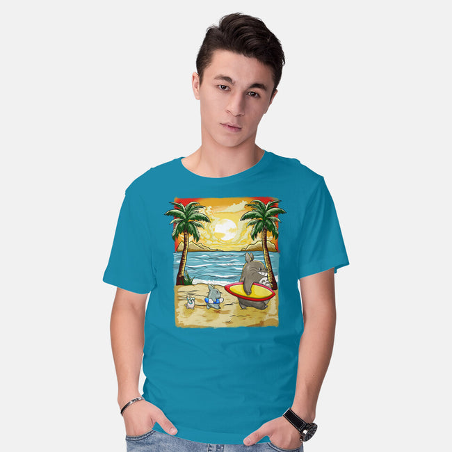 Summer With My Neighbor-Mens-Basic-Tee-JamesQJO