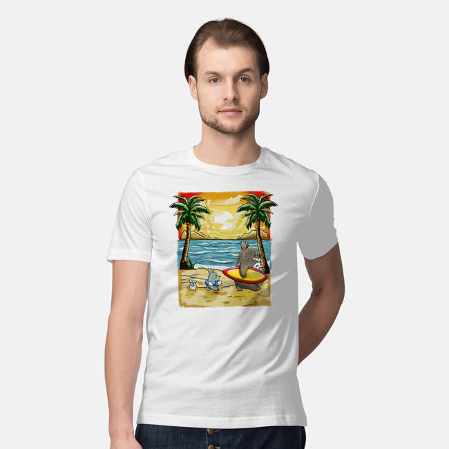Summer With My Neighbor-Mens-Premium-Tee-JamesQJO