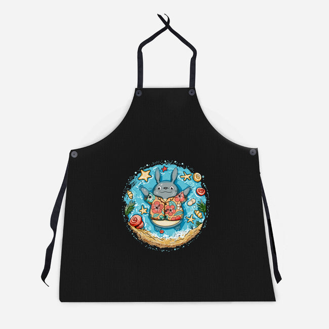 Aloha Totoro-Unisex-Kitchen-Apron-JamesQJO