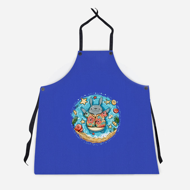 Aloha Totoro-Unisex-Kitchen-Apron-JamesQJO